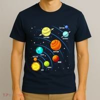 Colorful Planets Solar Systemss Boy Space Science T-Shirt thumb 3