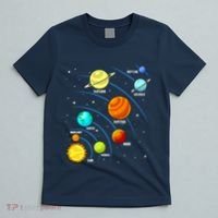 Colorful Planets Solar Systemss Boy Space Science T-Shirt thumb 5