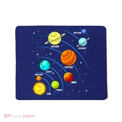 Colorful Planets Solar Systemss Boy Space Science Mousepad