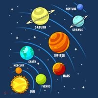 Colorful Planets Solar Systemss Boy Space Science Kids Sweatshirt thumb 2