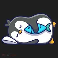 Cute Penguin Sleeping With Fish Tumbler thumb 3