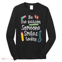 Childcare Provider Smilie Today Child Care Daycare Teacher Long Sleeve Shirt thumb 0