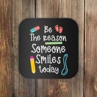 Childcare Provider Smilie Today Child Care Daycare Teacher Coaster thumb 0