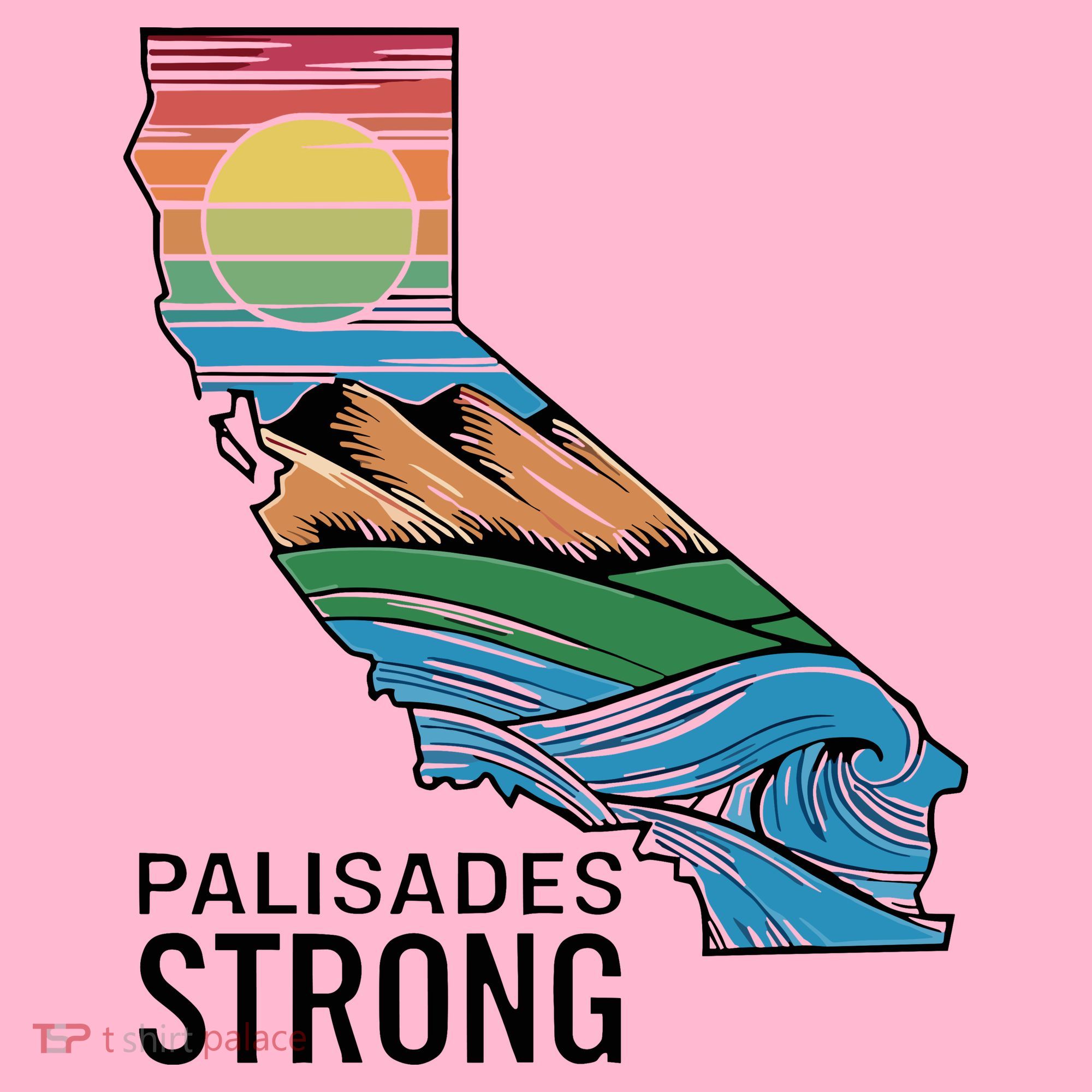 California Palisades Strong Coaster