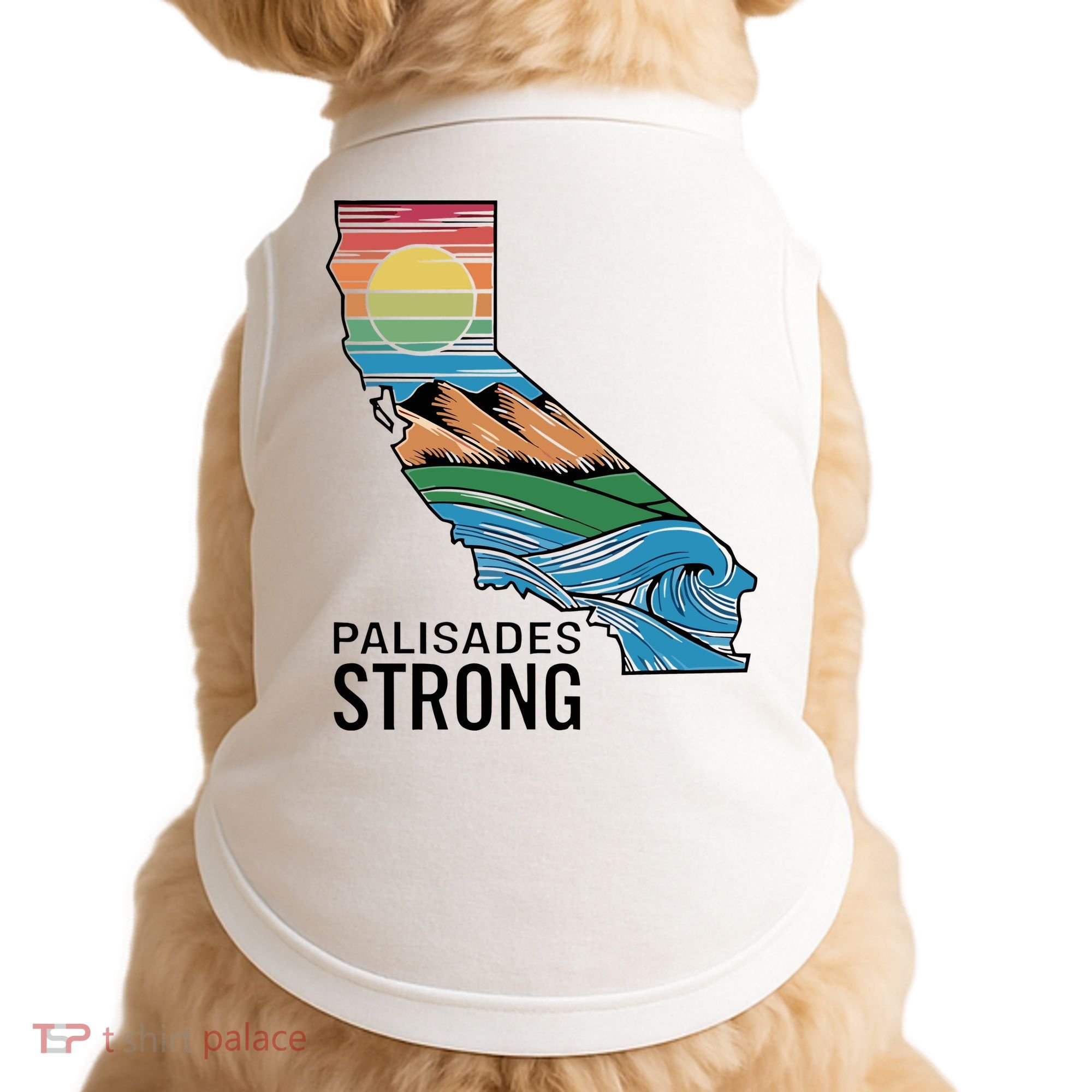 California Palisades Strong Doggie Tank