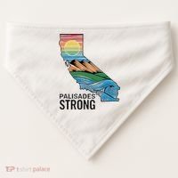 California Palisades Strong USA-Made Doggie Bandana thumb 0