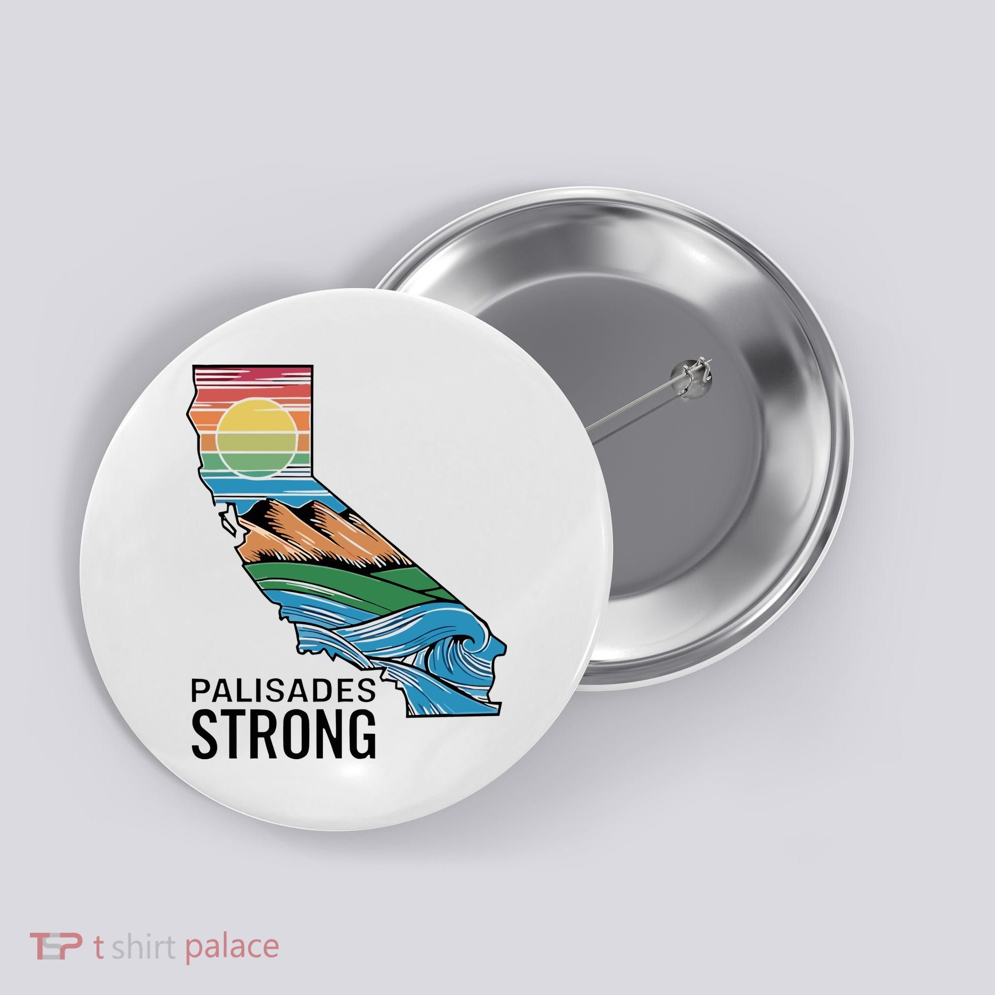 California Palisades Strong Button