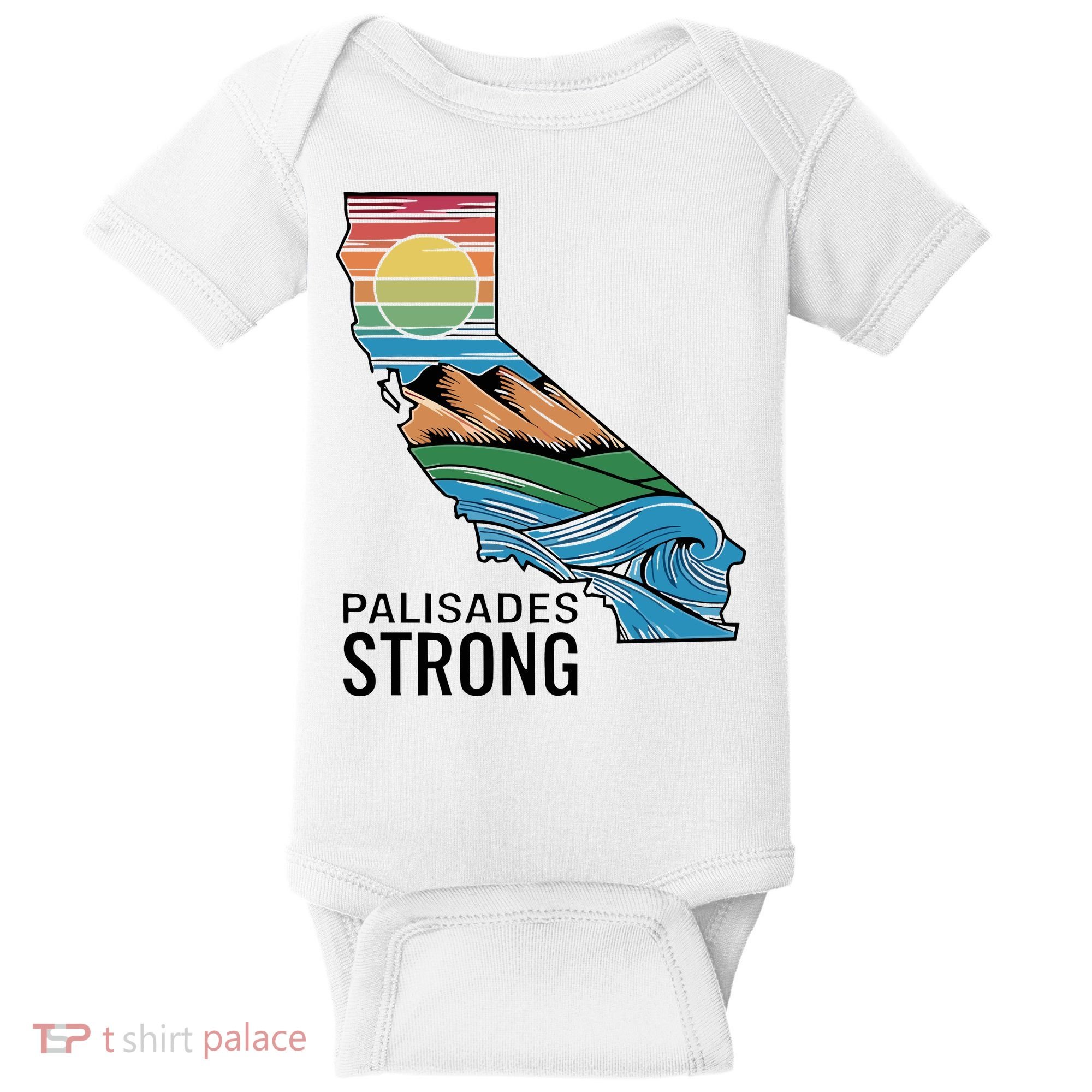 California Palisades Strong Baby Bodysuit