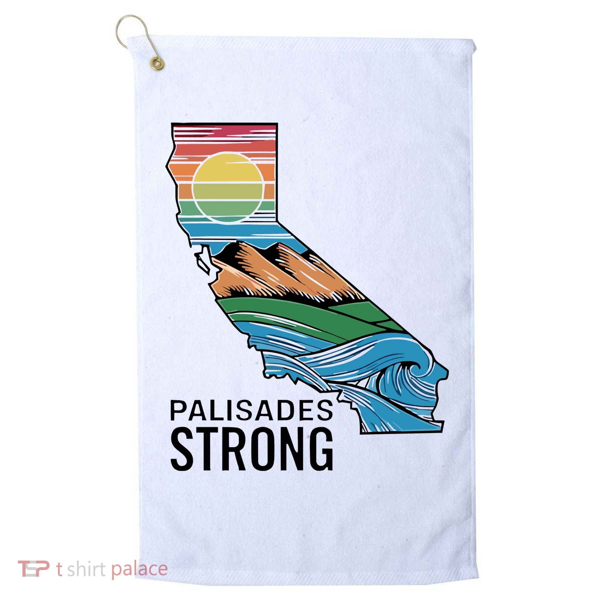 California Palisades Strong Golf Towel