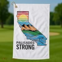 California Palisades Strong Golf Towel thumb 1