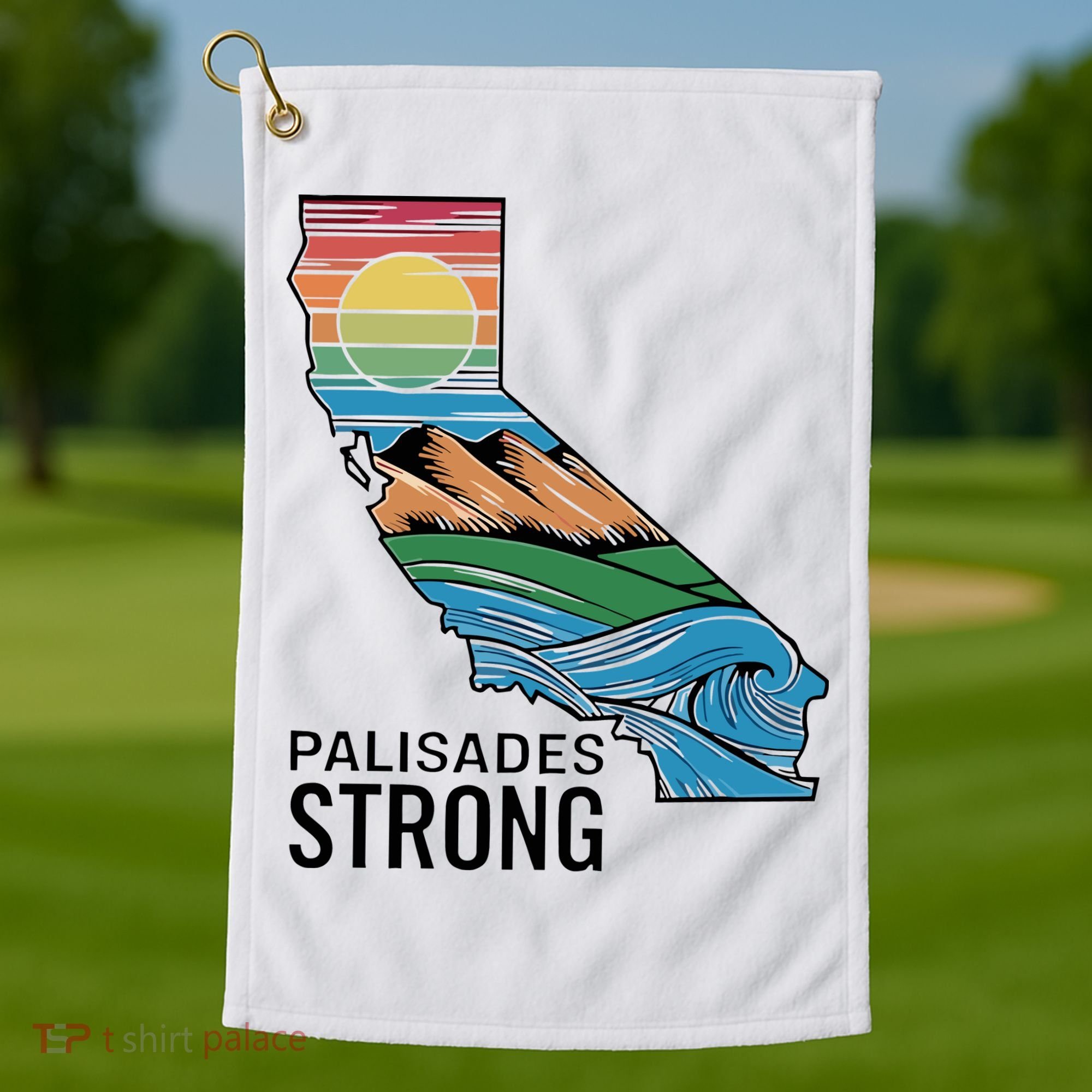 California Palisades Strong Golf Towel