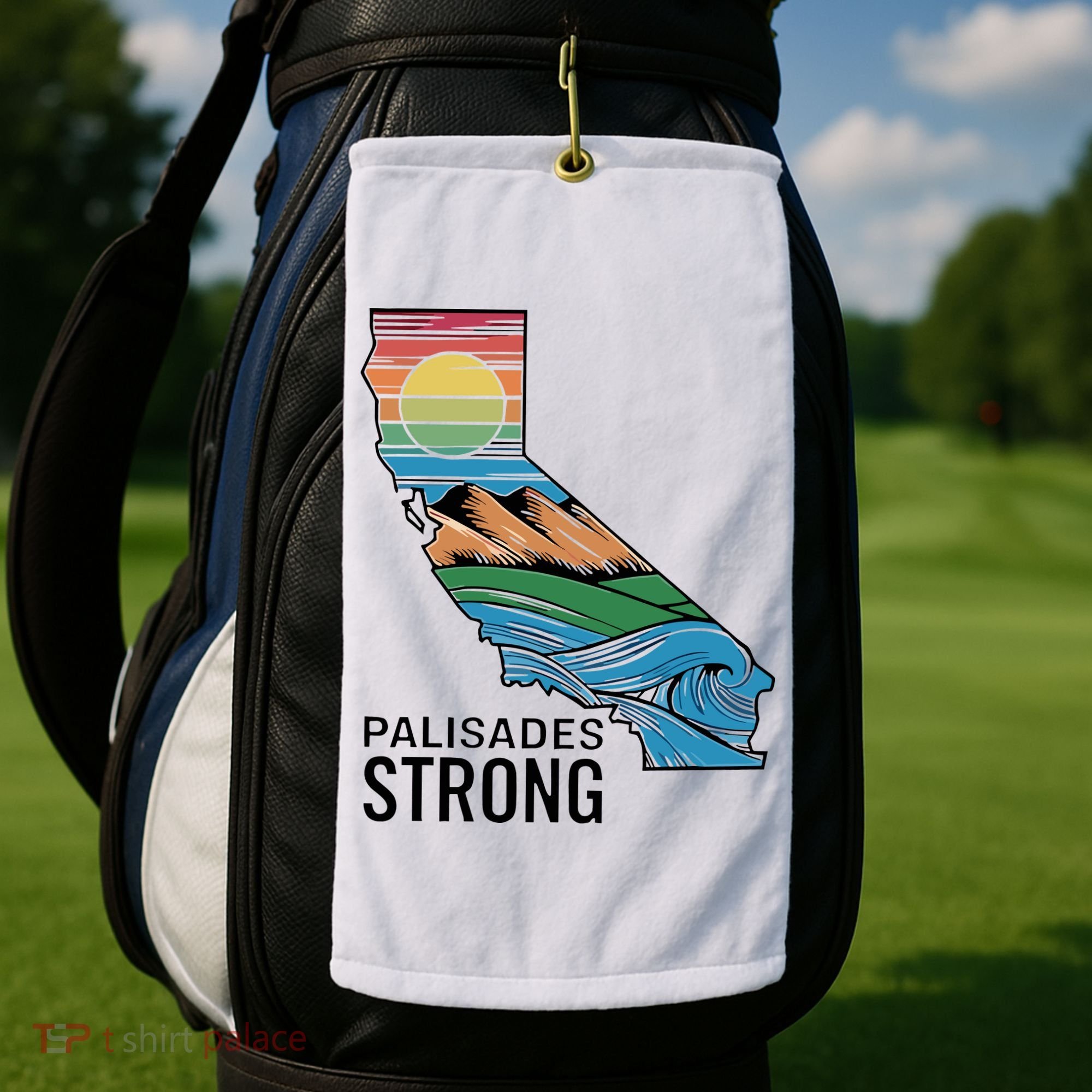 California Palisades Strong Golf Towel