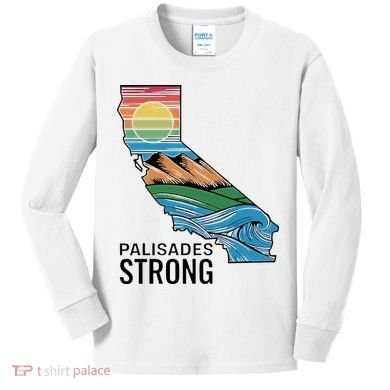 California Palisades Strong Kids Long Sleeve Shirt