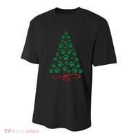 Christmas Paw Tree Christmas Dog Paw Christmas Tree Youth Performance Sprint T-Shirt thumb 0