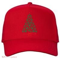 Christmas Paw Tree Christmas Dog Paw Christmas Tree Five-Panel Snapback Cap thumb 0