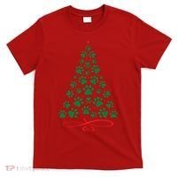 Christmas Paw Tree Christmas Dog Paw Christmas Tree T-Shirt thumb 0
