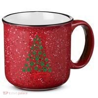 Christmas Paw Tree Christmas Dog Paw Christmas Tree 15oz Campfire Ceramic Mug thumb 0