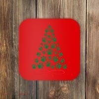 Christmas Paw Tree Christmas Dog Paw Christmas Tree Coaster thumb 0