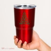 Christmas Paw Tree Christmas Dog Paw Christmas Tree Tumbler thumb 2