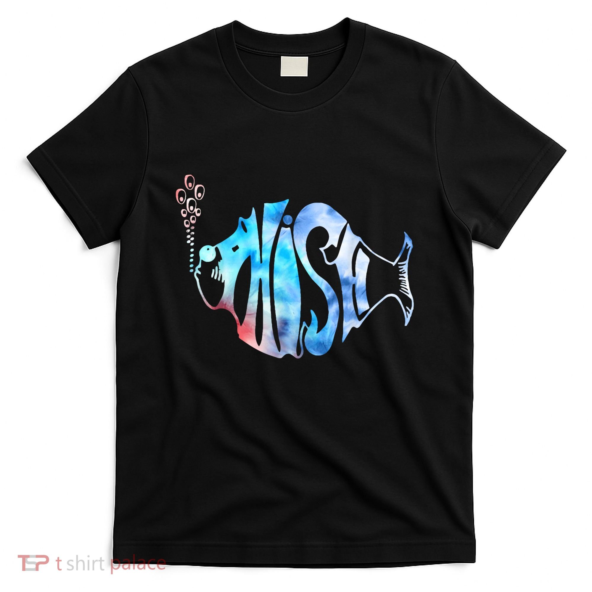 Colorful Phishjam Tiedye For Fisherman Fish Graphic T-Shirt