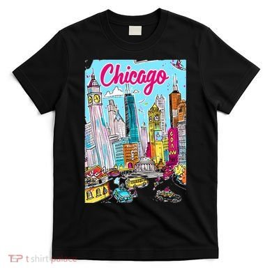Chicago Preppy Travel Design T-Shirt