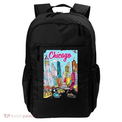 Chicago Preppy Travel Design Backpack