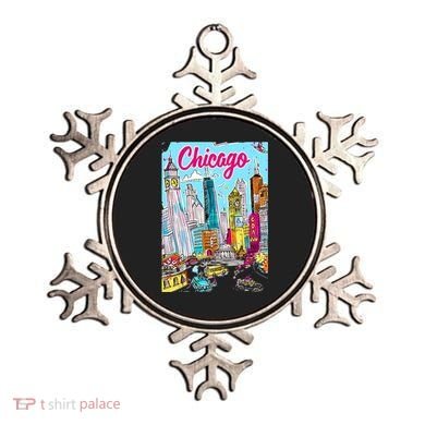 Chicago Preppy Travel Design Ornament