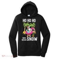 Christmas Palm Tree Santa Surfing Summer Beach Vacation Women's Hoodie thumb 0