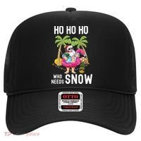 Christmas Palm Tree Santa Surfing Summer Beach Vacation Hat thumb 0