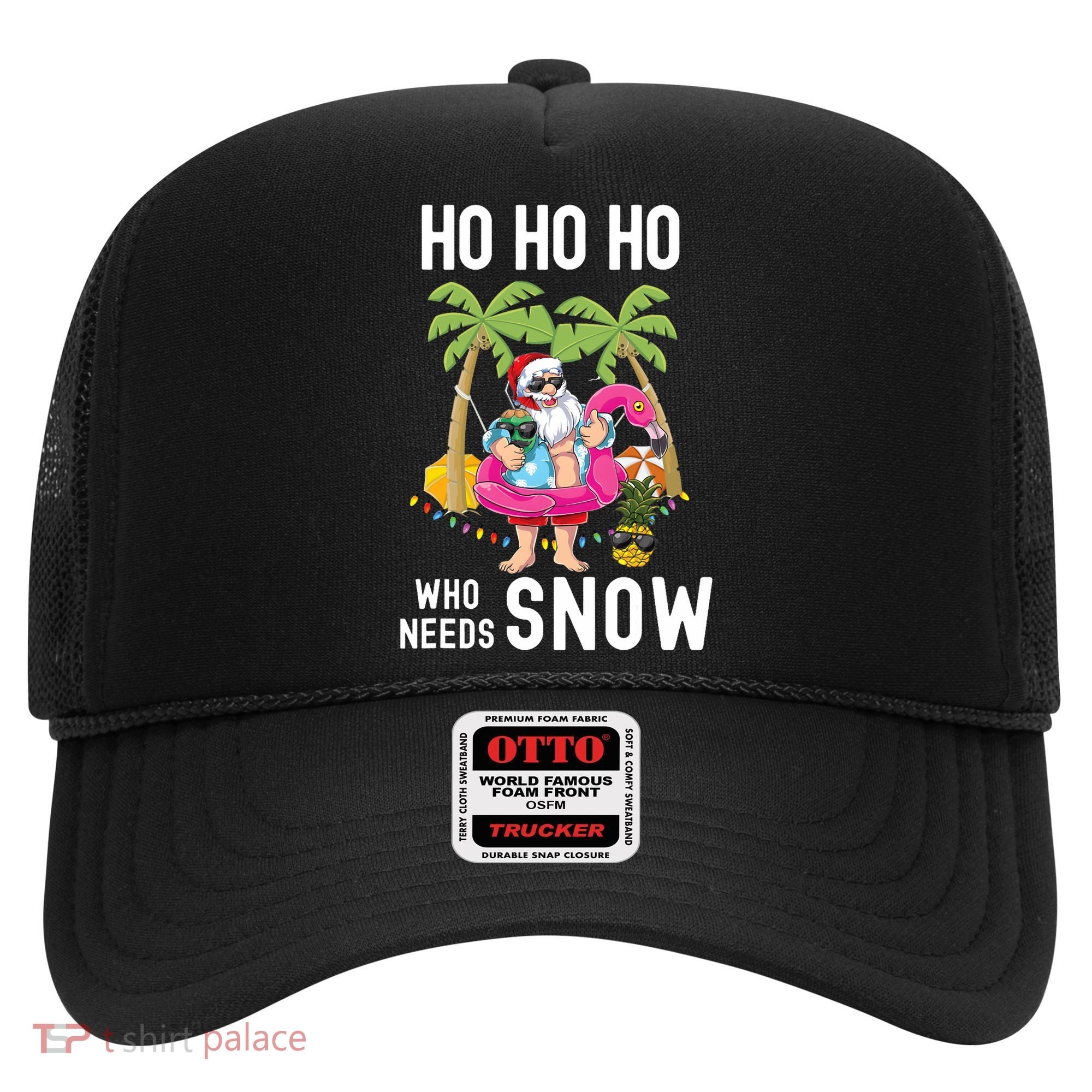Christmas Palm Tree Santa Surfing Summer Beach Vacation Hat