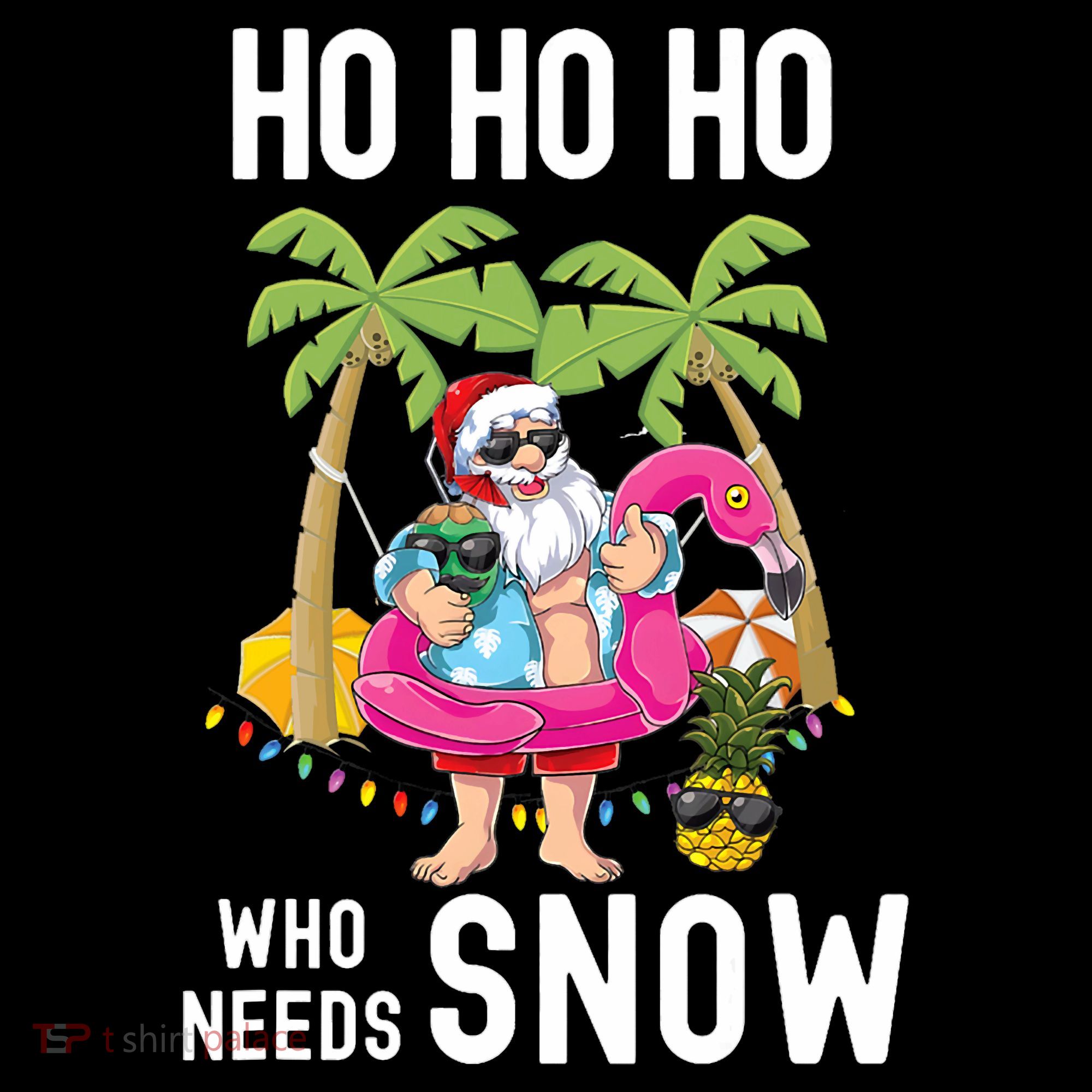 Christmas Palm Tree Santa Surfing Summer Beach Vacation Toddler Hoodie