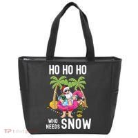 Christmas Palm Tree Santa Surfing Summer Beach Vacation Tote Bag thumb 0