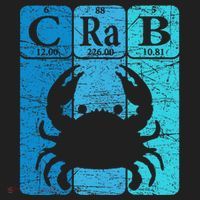 Crab Periodic Table Elements Seafood Crabbing Retro Crabber Women's Sweatshirt thumb 2
