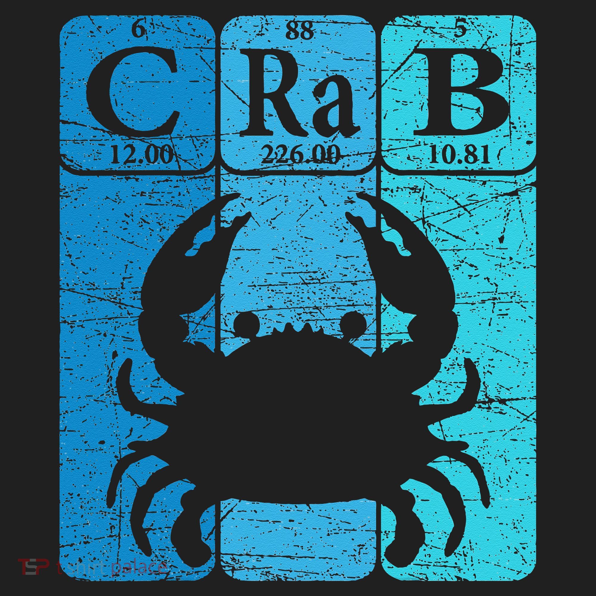 Crab Periodic Table Elements Seafood Crabbing Retro Crabber Women's Sweatshirt