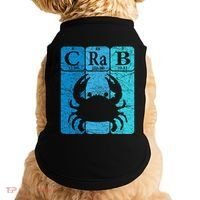 Crab Periodic Table Elements Seafood Crabbing Retro Crabber Doggie Tank thumb 0