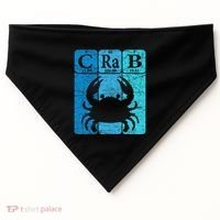 Crab Periodic Table Elements Seafood Crabbing Retro Crabber USA-Made Doggie Bandana thumb 0