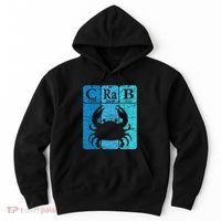 Crab Periodic Table Elements Seafood Crabbing Retro Crabber Hoodie thumb 0