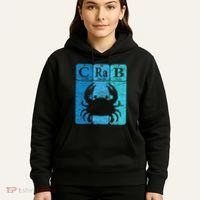 Crab Periodic Table Elements Seafood Crabbing Retro Crabber Hoodie thumb 5