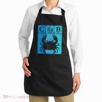 Crab Periodic Table Elements Seafood Crabbing Retro Crabber Apron thumb 2