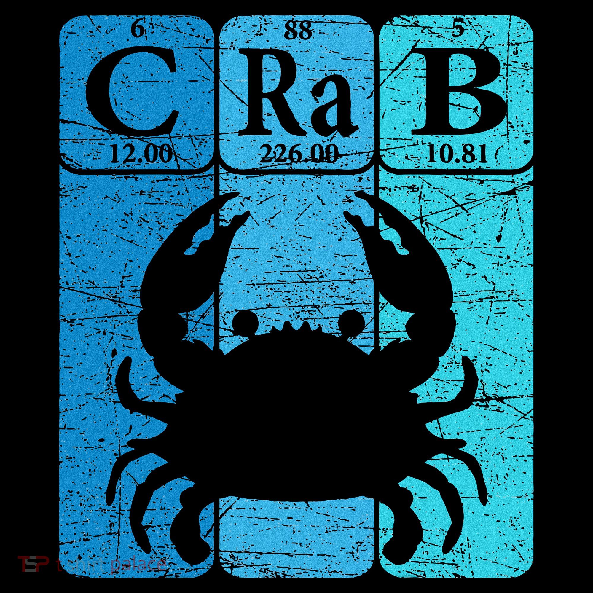 Crab Periodic Table Elements Seafood Crabbing Retro Crabber Sweatshirt