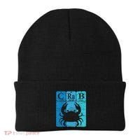 Crab Periodic Table Elements Seafood Crabbing Retro Crabber Beanie thumb 0