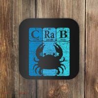Crab Periodic Table Elements Seafood Crabbing Retro Crabber Coaster thumb 0