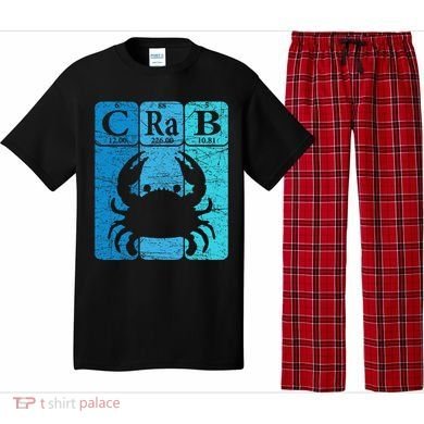 Crab Periodic Table Elements Seafood Crabbing Retro Crabber Pajama Set