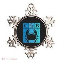 Crab Periodic Table Elements Seafood Crabbing Retro Crabber Ornament thumb 0