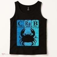 Crab Periodic Table Elements Seafood Crabbing Retro Crabber Tank Top thumb 2