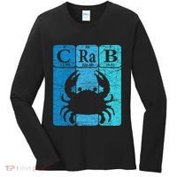 Crab Periodic Table Elements Seafood Crabbing Retro Crabber Women's Long Sleeve Shirt thumb 0