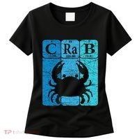 Crab Periodic Table Elements Seafood Crabbing Retro Crabber Women's T-Shirt thumb 0