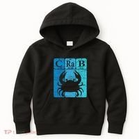 Crab Periodic Table Elements Seafood Crabbing Retro Crabber Kids Hoodie thumb 0