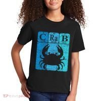 Crab Periodic Table Elements Seafood Crabbing Retro Crabber Kids T-Shirt thumb 2