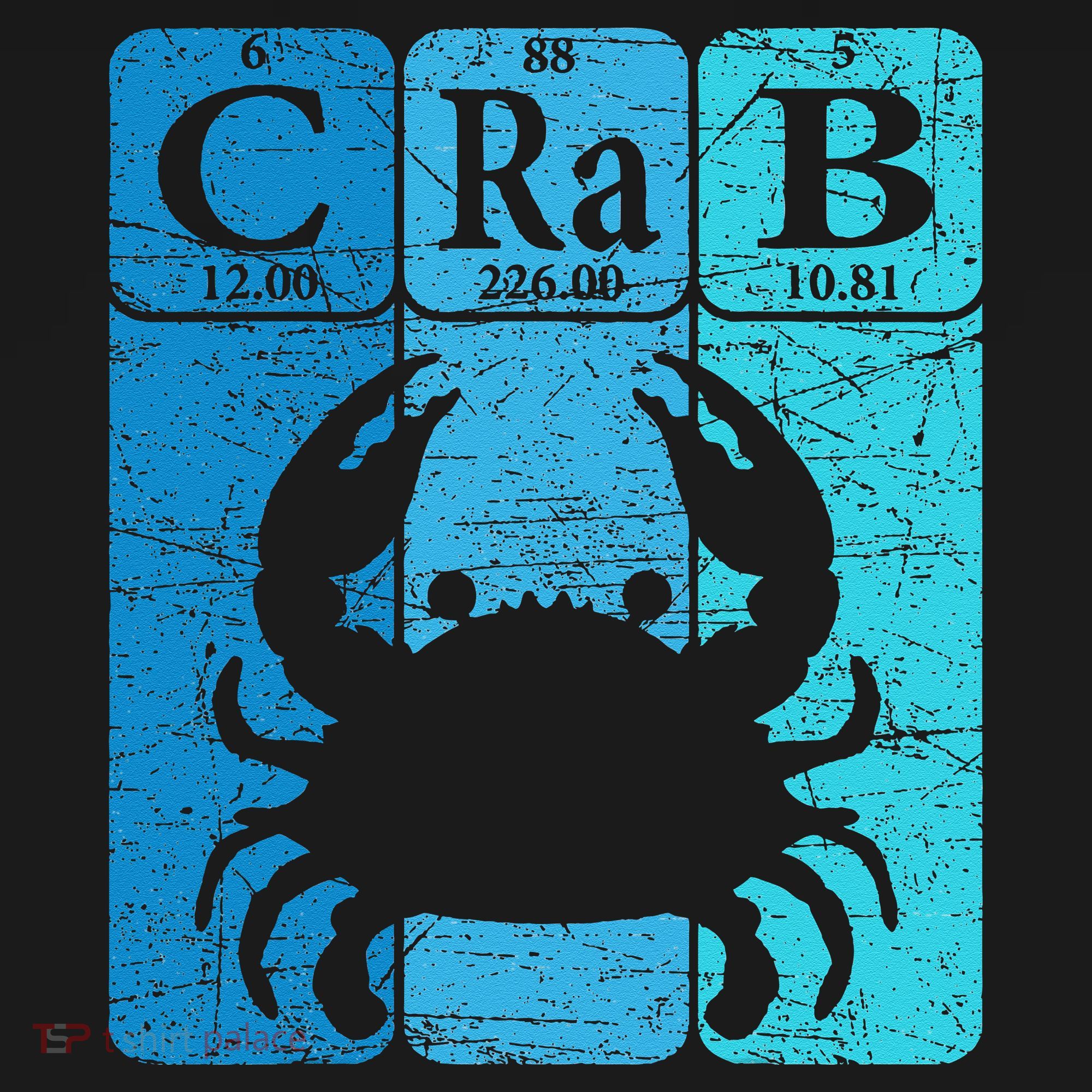 Crab Periodic Table Elements Seafood Crabbing Retro Crabber Tote Bag